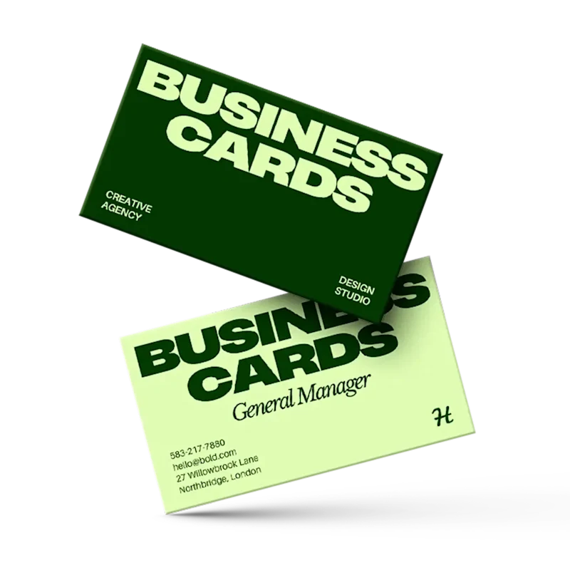 Des cartes de visite à votre image — exemple de support personnalisé